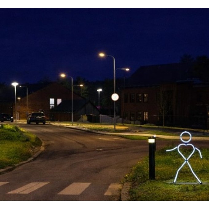 Pieton reflectorizant